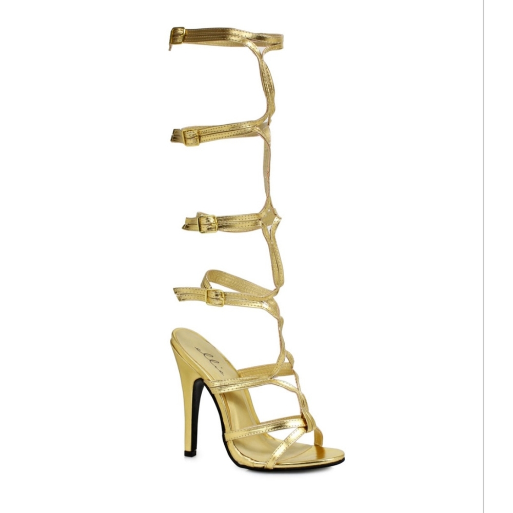 Ellie Gold Sexy Gladiator Sandals